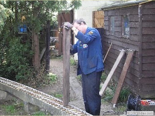 Fence Post Cleaning