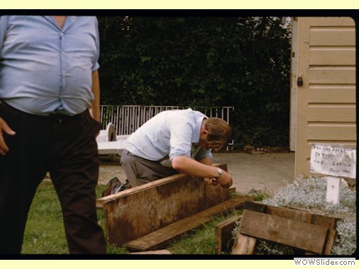 Preparing to cast arches Circa 1981 #2