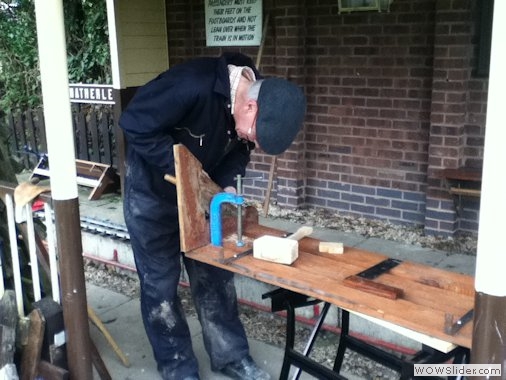 Repairing the station seats